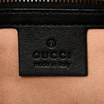 Calfskin Matelasse Small GG Marmont Shoulder Bag Black