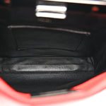 Vitello Seta Nappa Mini Plexi Handle Peekaboo Iconic Satchel Pomodoro