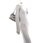 Metallic Caviar Quilted Mini Chanel 25 Handbag Anthracite