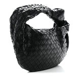 Nappa Intrecciato Teen Jodie Hobo Black