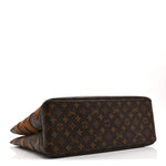 Monogram Landscape Shopper Tote MM Brown