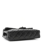 Glazed Calfskin Quilted 2.55 Reissue Flap Belt Bag Clutch 85 34 Black