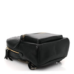 Pebbled Calfskin Soho Chain Backpack Black