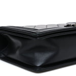 Lambskin Quilted New Medium Boy Flap Black