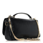 Lambskin Small GG Milano Top Handle Shoulder Bag Black