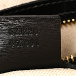 Boarded Plutone Calfskin Small Horsebit 1955 Top Handle Bag Black