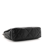 Goatskin Quilted Large Chanel 19 Flap Black