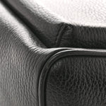 Pebbled Calfskin Soho Chain Backpack Black
