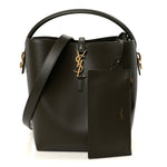 Shiny Calfskin Le 37 Bucket Bag Deep Musk