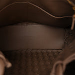 Nappa Intrecciato Medium Andiamo Shoulder Bag Taupe Grey