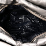 Nylon Coco Cocoon Zipped Tote Silver