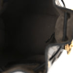 Vitello Liberty F is Fendi Bi-Color FF 1974 Embossed Mini Mon Tresor Bucket Bag Maya Black
