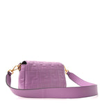 Nappa FF 1974 Embossed Baguette Agapanto