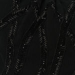Chiffron Beaded Pochon Souple Bag Black
