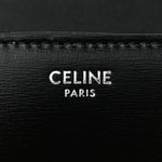 Shiny Calfskin Triomphe Chain Shoulder Bag Black