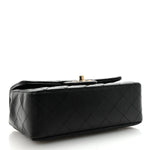 Lambskin Quilted Mini Rectangular Flap Black