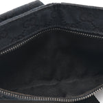 GG Monogram Double Pocket Belt Bag Black