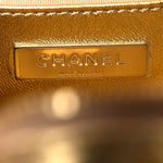 Metallic Lambskin Quilted Walk Of Fame Star Bag Gold