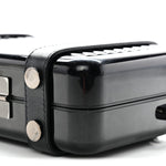 X RIMOWA Aluminum Personal Clutch On Strap Black