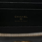 Lambskin Quilted Small Pillow Crush Vanity Case With Chain Black