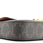 Canvas Calfskin Triomphe Shoulder Bag Tan