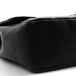 Caviar Quilted Jumbo Single Flap Black