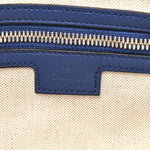 Calfskin GG Tennis Embossed Medium Wristlet Messenger Bag Intense Metal Blue