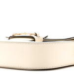 Azalea Calfskin Mini Crystal Horsebit 1955 Shoulder Bag Mystic White