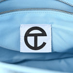 Vegan Leather Medium Shopping Bag Pool Blue