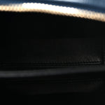 Caviar Quilted Small CC Filigree Vanity Case Navy Black