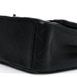 Lambskin Quilted Maxi Single Flap Black
