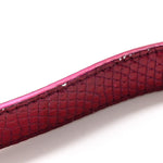 Metallic Lizard Small Diorama Flap Bag Fuchsia