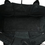 Grained Calfskin Intrecciato Small Arco Tote Black