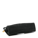 Suede Le Click East West Small Bag Black
