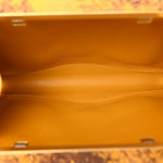 Spazzolato Calfskin Chain Clutch Gold Marble