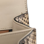 Snakeskin Bamboo Web Mini Dionysus Top Handle Bag