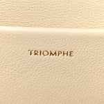 Natural Calfskin Triomphe Shoulder Bag Pampa