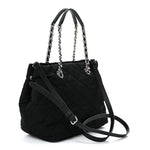 Nylon Tessuto Impuntu Quilted Tote Black