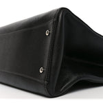 Caviar Medium Cerf Executive Shopper Tote Black