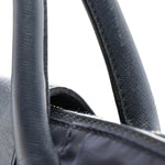 Tessuto Nylon Saffiano Shopping Tote Navy