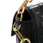 Nappa FF 1974 Embossed Baguette Black