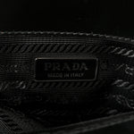 Spazzolato Mini Re-Edition 1995 Double Handle Handbag Black