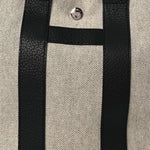 Toile Taurillon Clemence Sac Harnais Tote PM Black