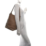 Grained Calfskin Large N/S Park Tote Dark Olive