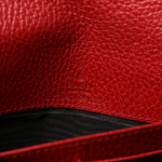 Dollar Calfskin Soho Wallet On Chain Blue Hibiscus Red Mystic White