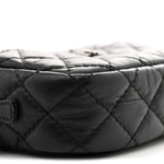 Aged Calfskin Quilted Mini Reissue Camera Case Black