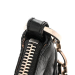 Lambskin Tassel Hobo Black