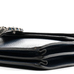 Dollar Calfskin Crystal Small Dionysus Shoulder Bag Blue Agata Montana Sapphire