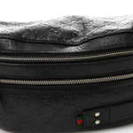 Guccissima Web Belt Bag Black