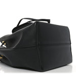 Calfskin Lockme Bucket MM Black